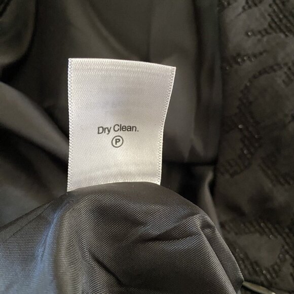 Coldwater Creek Jacquard Pencil Skirt P12 Black Textured Lined Glitter New Slit - Picture 11 of 11